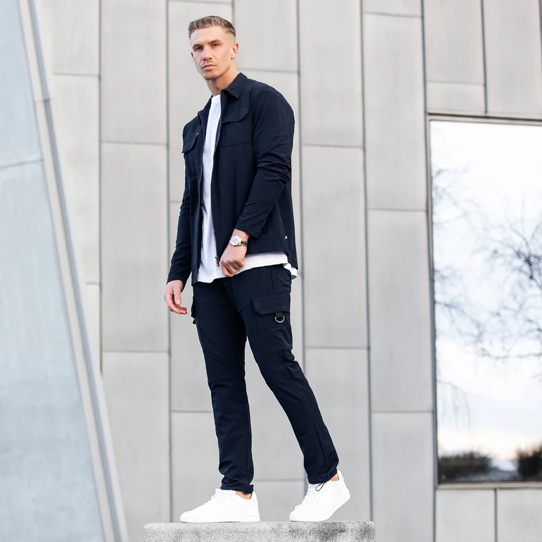 Guardiola Cargo Pants - Dark Navy - Image 6