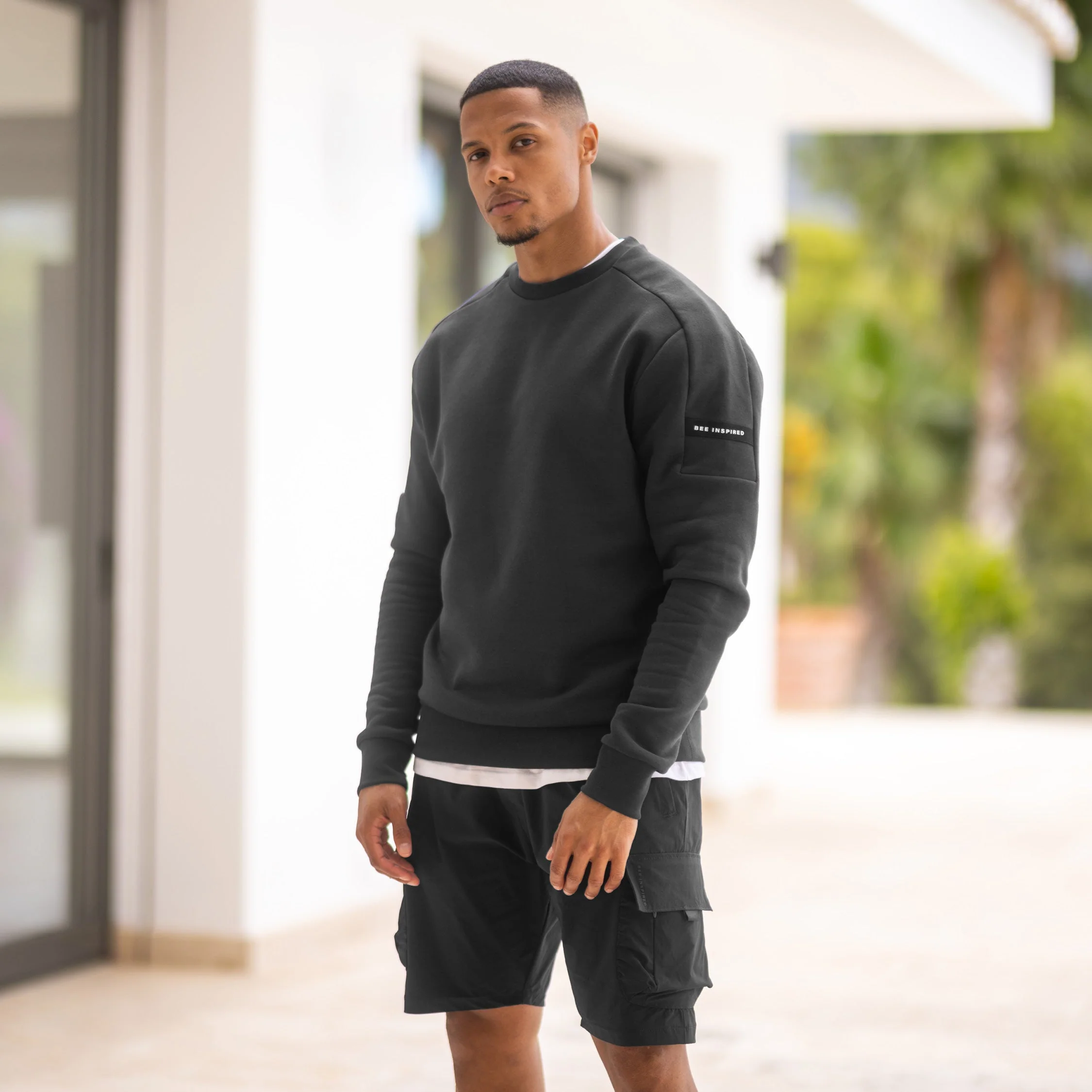 Hartley Crew Sweater - Charcoal - Image 5