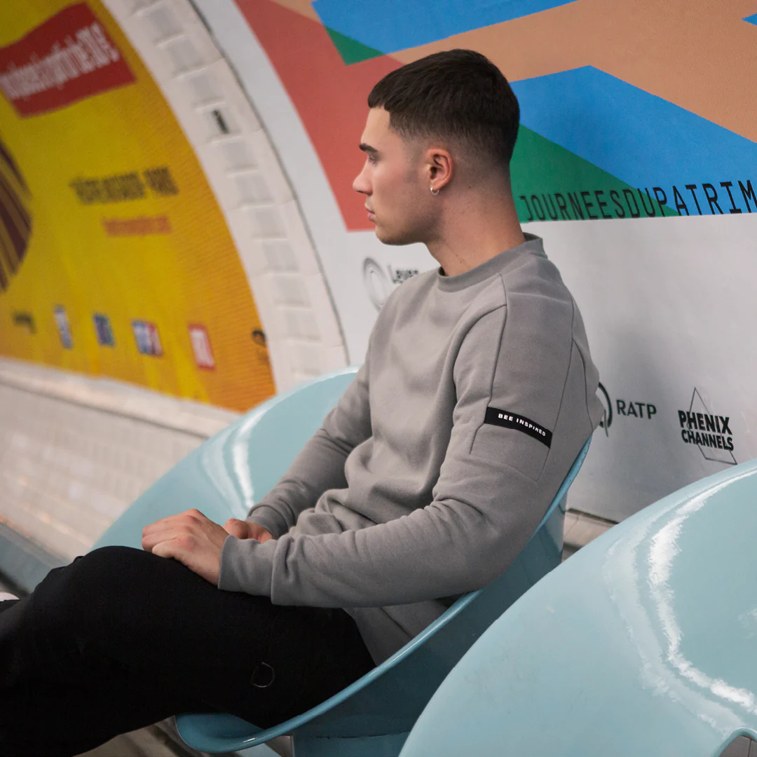 Hartley Crew Sweater - Grey - Image 7