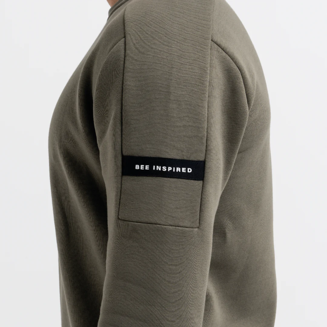 Hartley Crew Sweater - Khaki - Image 3