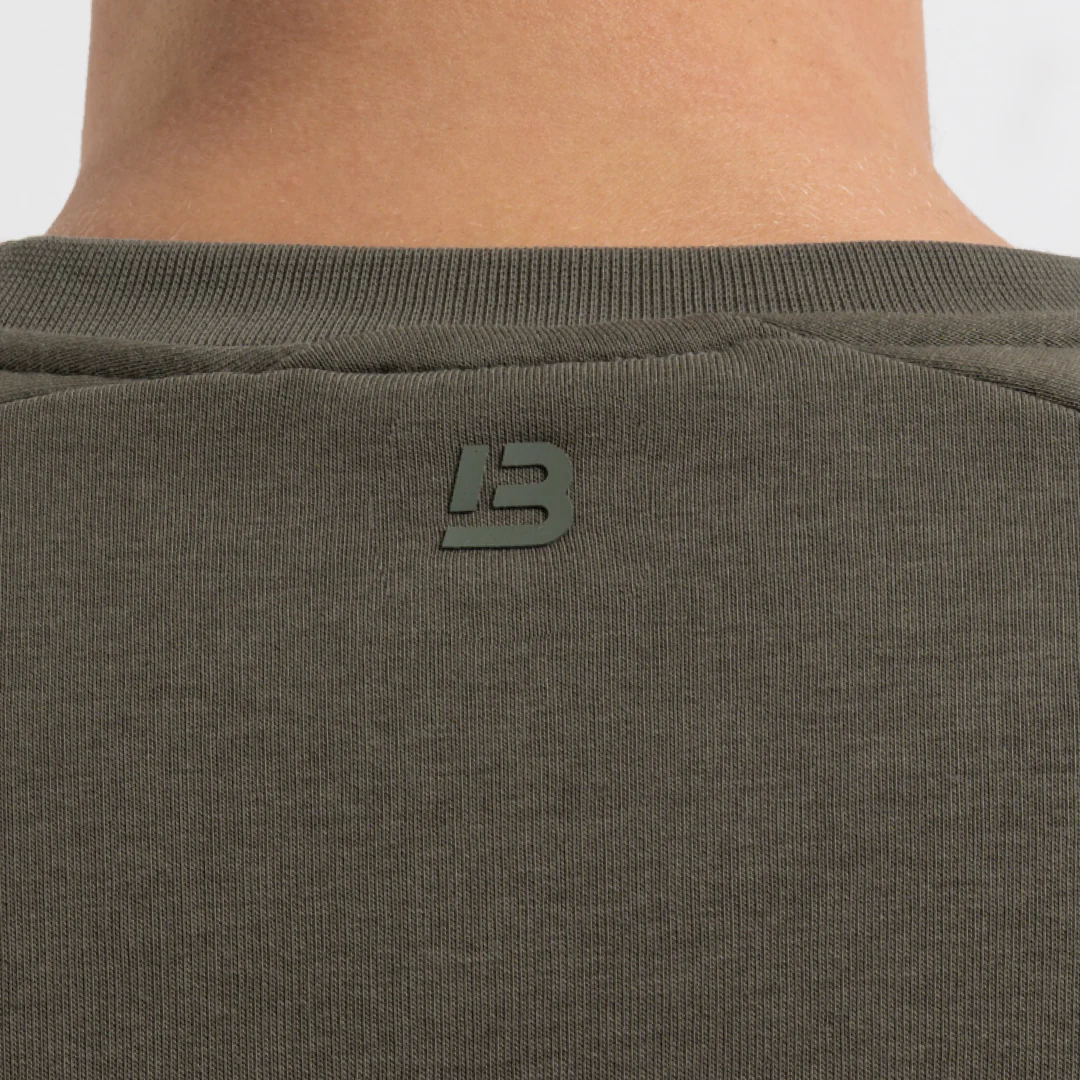 Hartley Crew Sweater - Khaki - Image 4