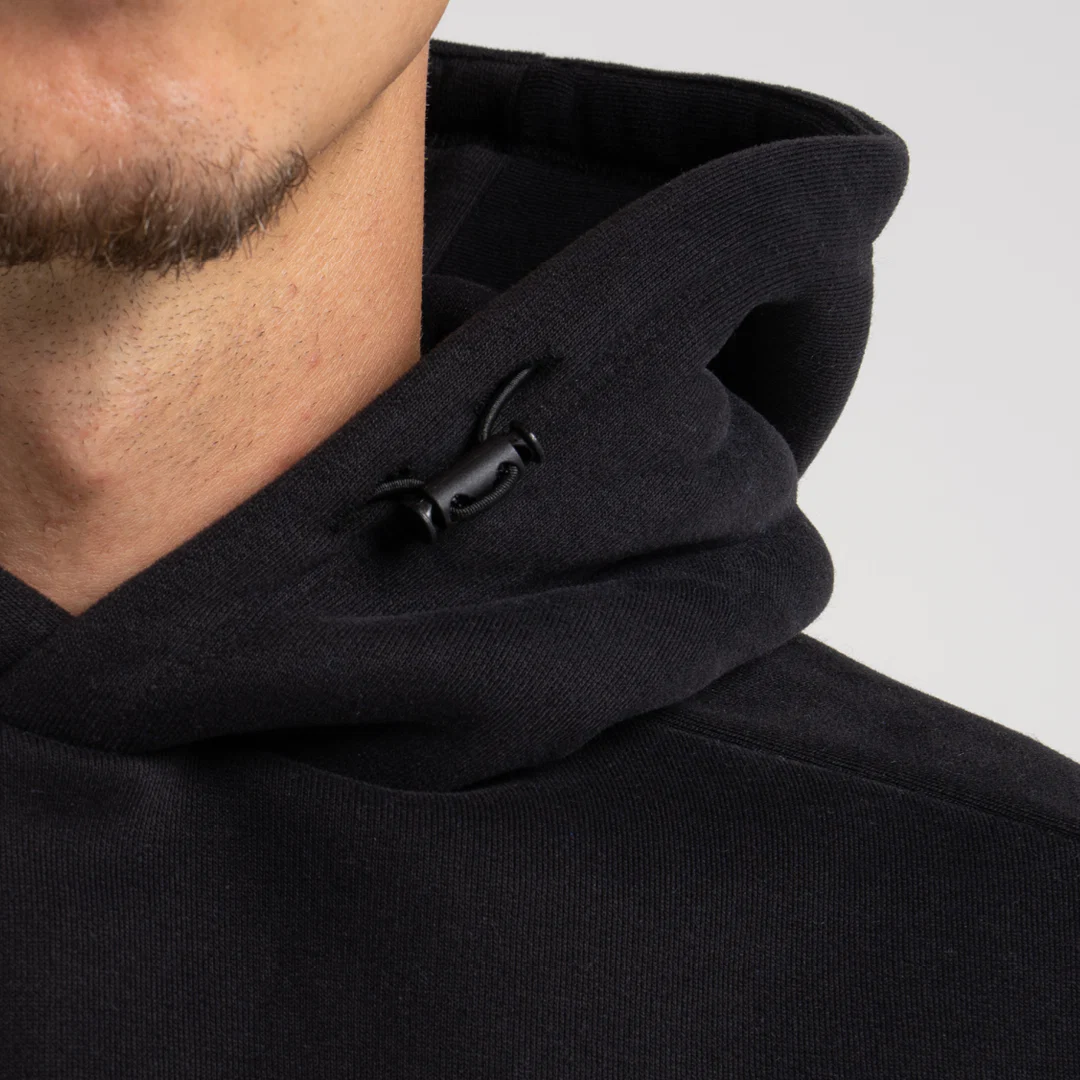 Neto Overhead Hoodie - Black - Image 3