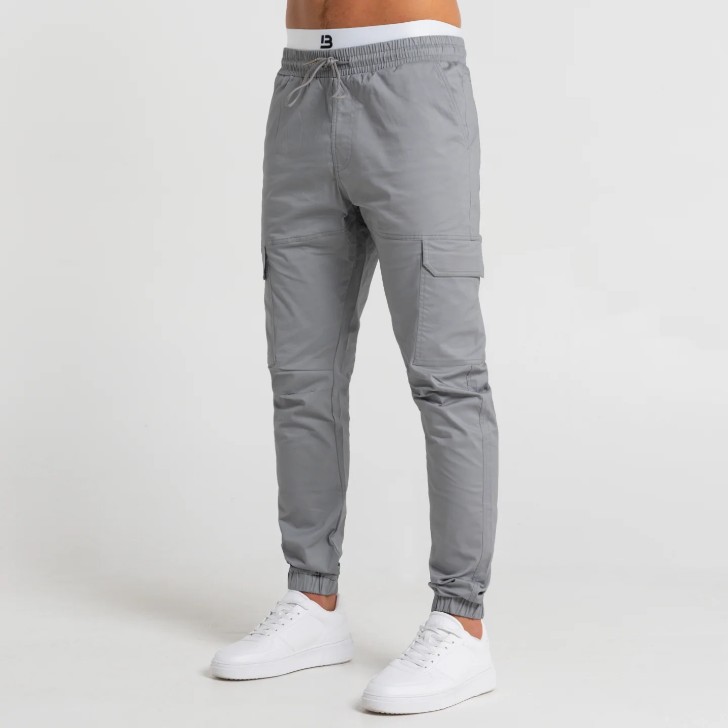 Rivero Cargo Pants - Light Grey - Image 4