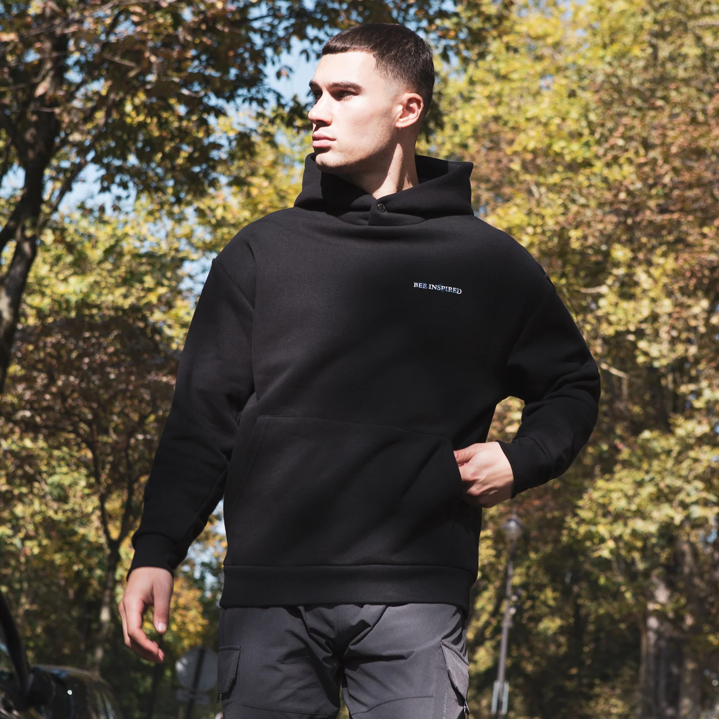 Stach Hoodie - Black - Image 7