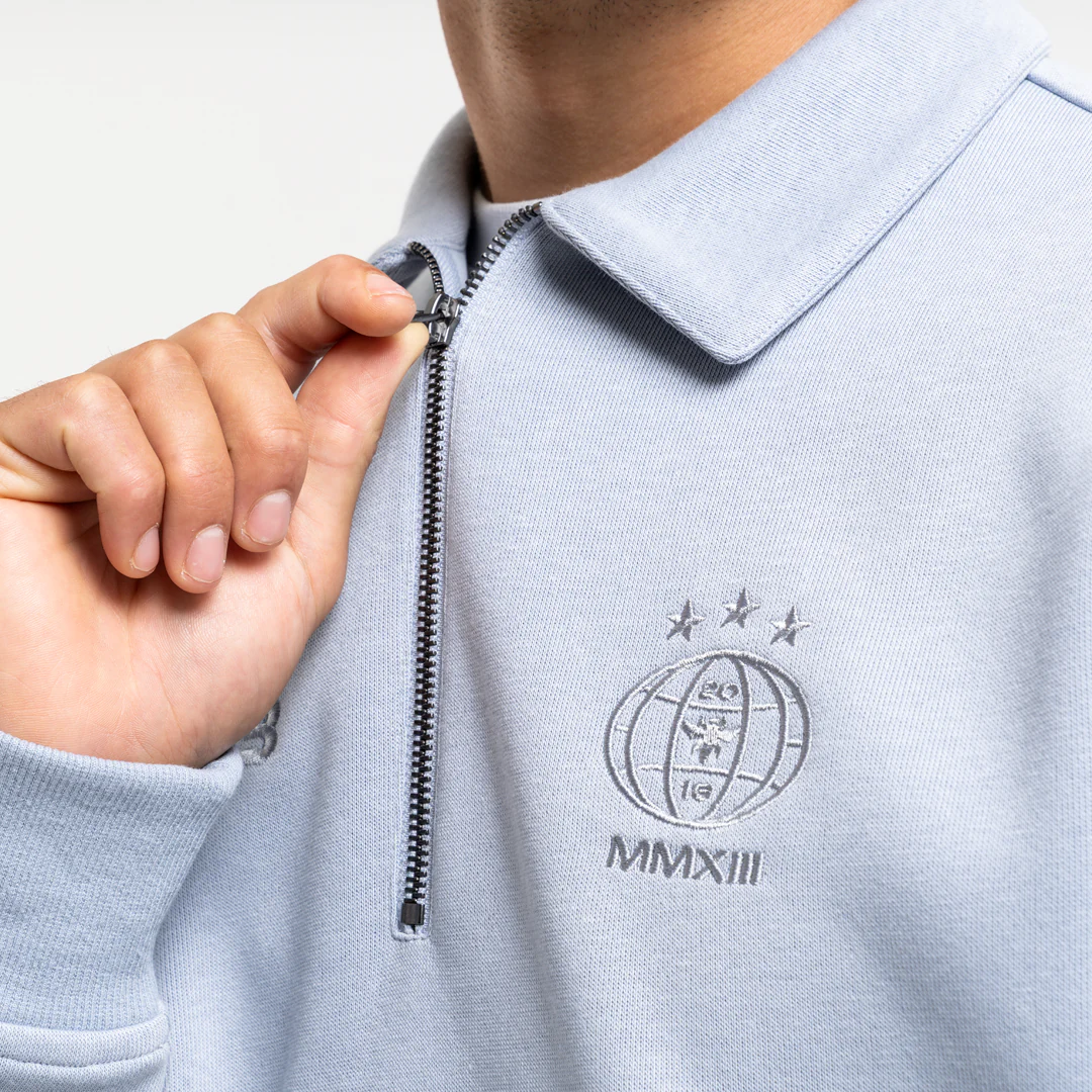 Zico Zip Polo - Blue - Image 5